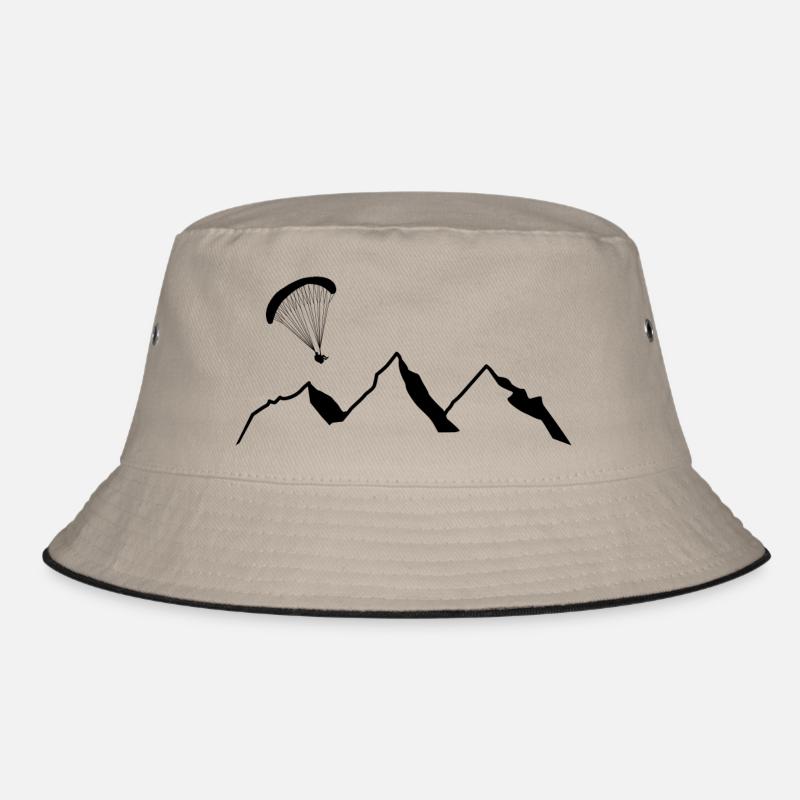 Gleitschirm - Bucket Hat - Khaki/Schwarz