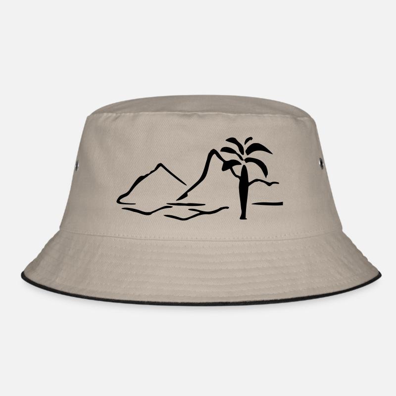 Palme Insel Bucket Hat