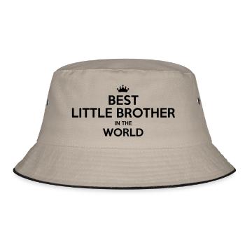 best little brother in the world - Bucket Hat - khaki/black - Front