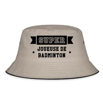 Badminton / Badiste / Tennis / Raquette / Sport - Bob - kaki/noir - Devant