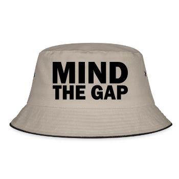 blockedTitle - Bucket Hat - Khaki/Schwarz - Vorne