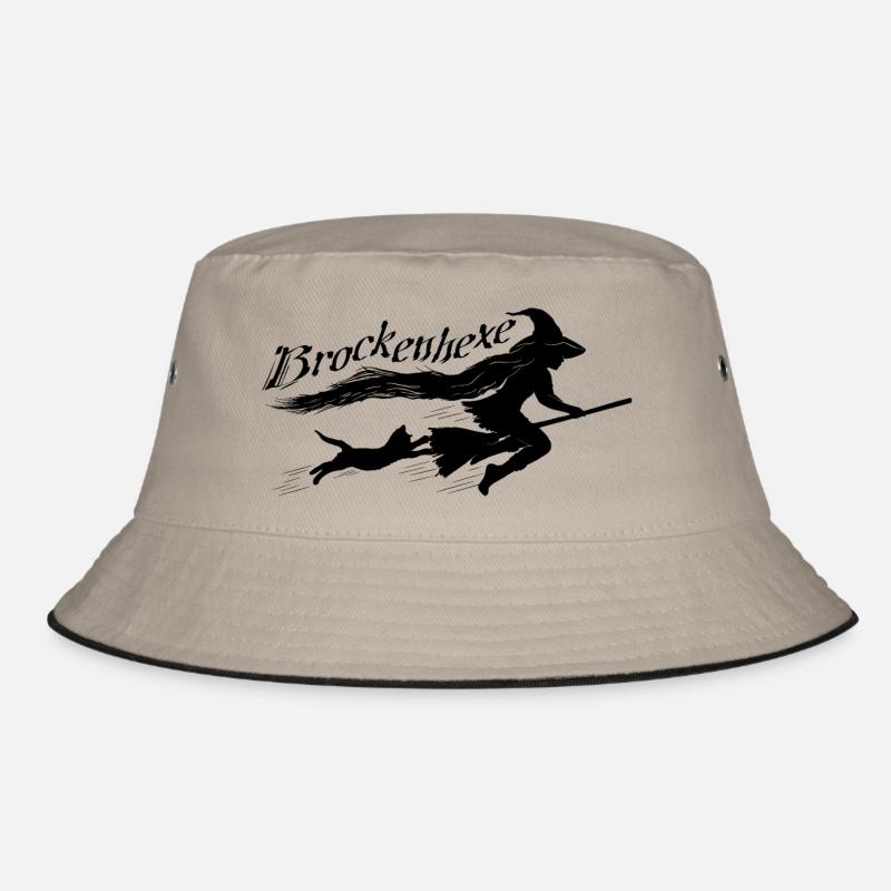 Brockenhexe - Bucket Hat - Khaki/Schwarz