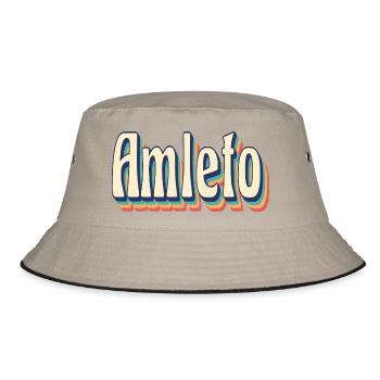 Vintage Retro Hamlet T-Shirt T-Shirt Gift Idea - Bucket Hat - khaki/black - Front