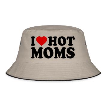I love hot moms - Bob - kaki/noir - Devant