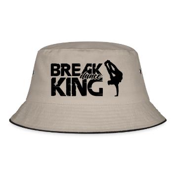 Break Dance King - Bucket Hat - khaki/black - Front