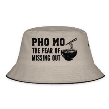 Funny Pho Vietnamese Soup Pho - Bucket Hat - khaki/black - Front