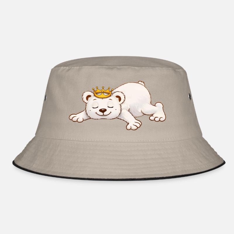 Ours endormi avec couronne – Motif d’animal mignon Bob