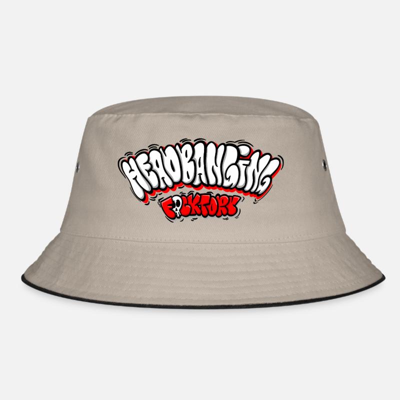 Headbanging-Netzwerk-Graffiti Bucket Hat