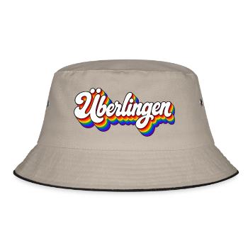 Überlingen - Bodensee - Deutschland - Germany - Bucket Hat - Khaki/Schwarz - Vorne