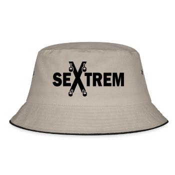 Se-X-trem - Bucket Hat - Khaki/Schwarz - Vorne