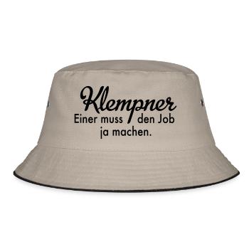 Klempner - Bucket Hat - Khaki/Schwarz - Vorne