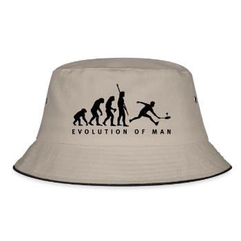 evolution_badminton_022011_b_1c - Bucket Hat - Khaki/Schwarz - Vorne