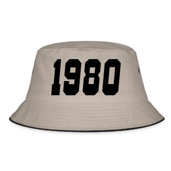 1980 - Bucket Hat - khaki/black - Front