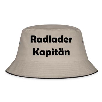Wheel loader captain - Bucket Hat - khaki/black - Front