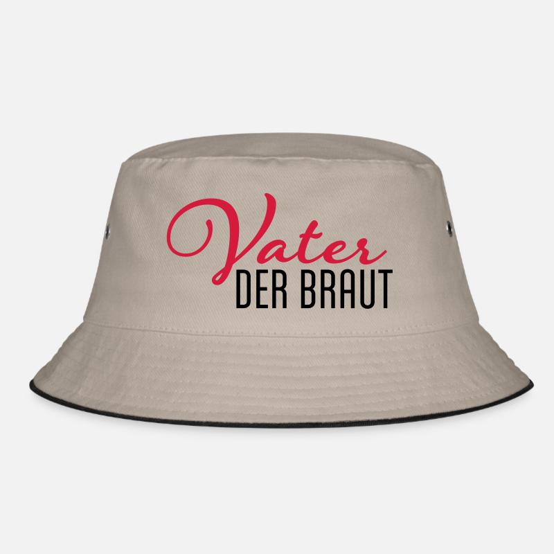 vater der braut - Bucket Hat - Khaki/Schwarz