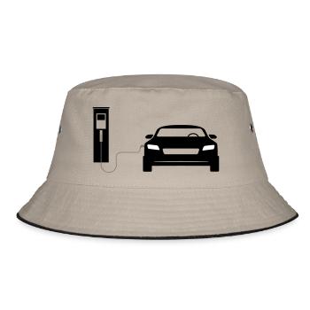 Charging station - Bucket Hat - khaki/black - Front