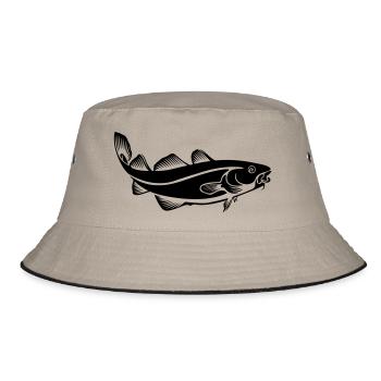 Dorsch - Bucket Hat - Khaki/Schwarz - Vorne