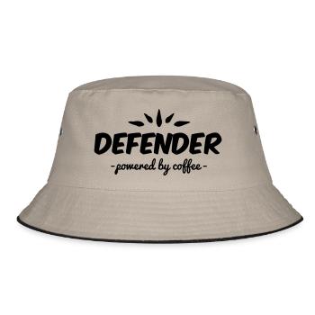 defender powered by coffee - Bucket Hat - khaki/black - Front