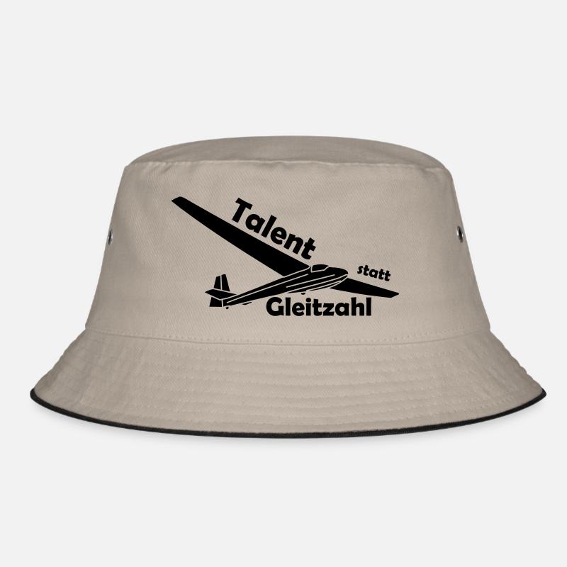 talent statt gleitzahl ka8 - Bucket Hat - Khaki/Schwarz