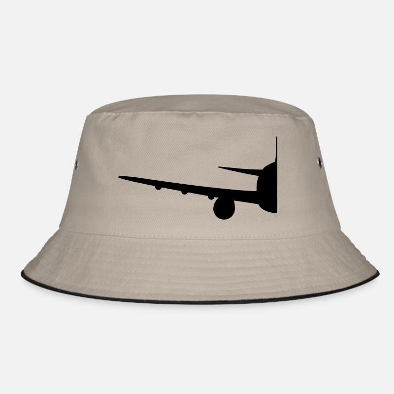Half half split front front airplane fly pilot mac Bucket Hat