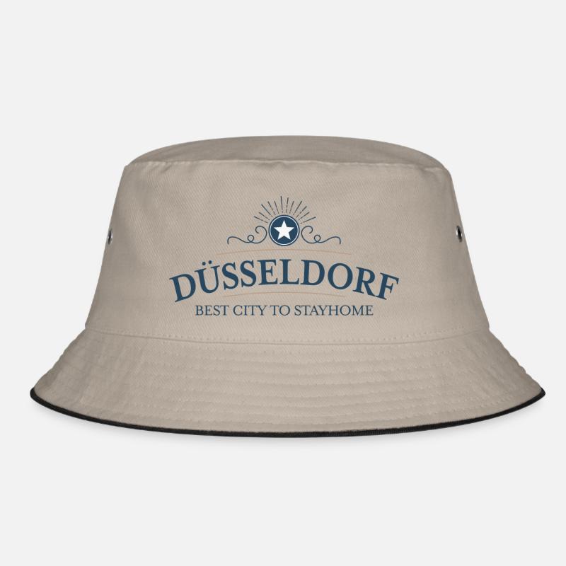 Düsseldorf - Bucket Hat - Khaki/Schwarz