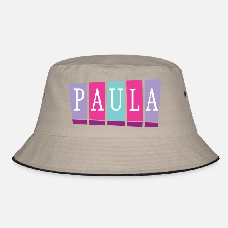 Paula - Bucket Hat - Khaki/Schwarz
