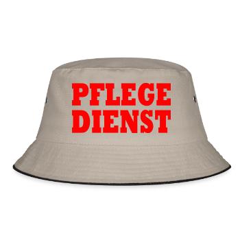 pflegedienst - Bucket Hat - Khaki/Schwarz - Vorne