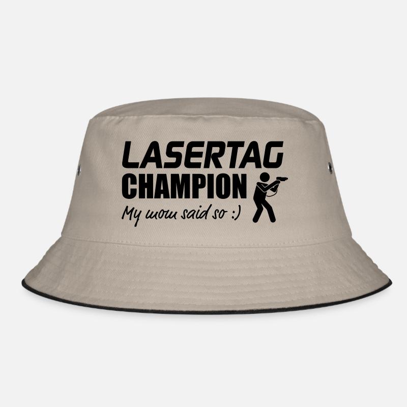 Champion de Laser Tag Ma Maman triste tellement - Bob - kaki/noir