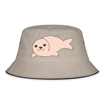 robbe rosa - Bucket Hat - Khaki/Schwarz - Vorne