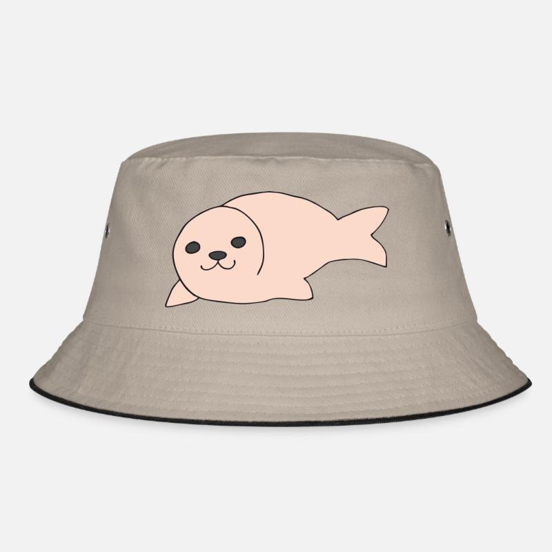 robbe rosa - Bucket Hat - Khaki/Schwarz