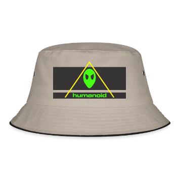 humanoid festival - Bucket Hat - khaki/black - Front