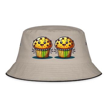 Muffin Comic - Bucket Hat - khaki/black - Front
