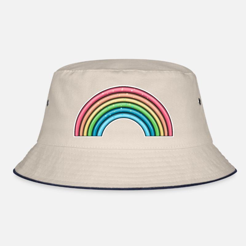 Lebendiges Regenbogen-Design Bucket Hat
