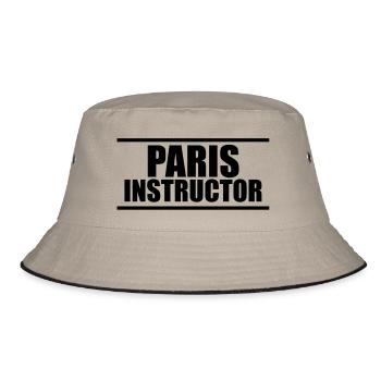 Paris Instruktor - Bucket Hat - Khaki/Schwarz - Vorne