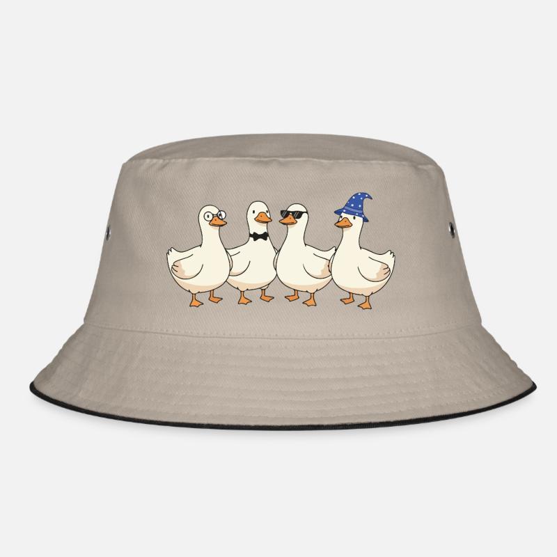 Quakquartett mit Stil Bucket Hat
