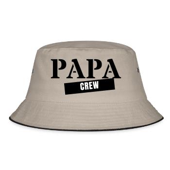 Équipe du Papa - Look assorti à la fête des pères en famille - Bob - kaki/noir - Devant