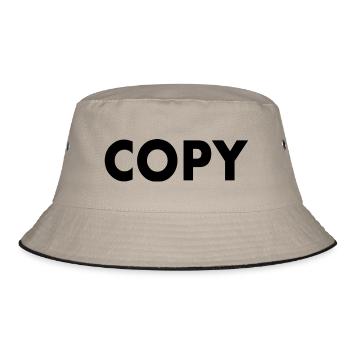 the original the copy - Bucket Hat - Khaki/Schwarz - Vorne