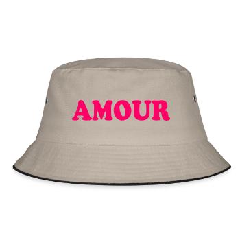 Amour - Bucket Hat - khaki/black - Front