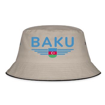 T-Shirt Bakou – Pour les fans de la capitale - Bob - kaki/noir - Devant