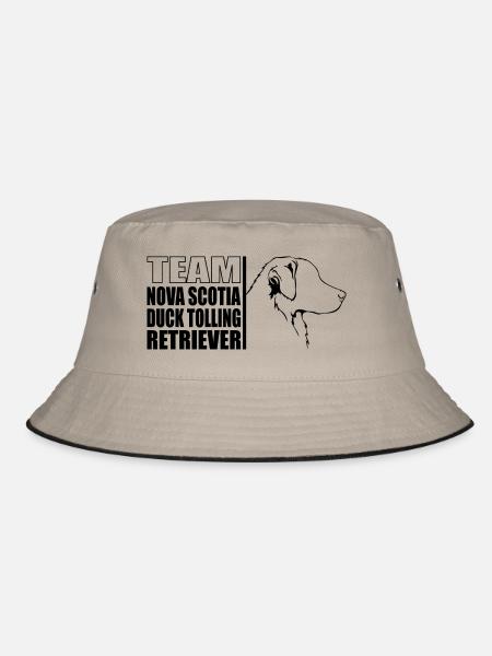TEAM Nova Scotia Duck Tolling Retriever Wilsigns - Bucket Hat - khaki/black - Front