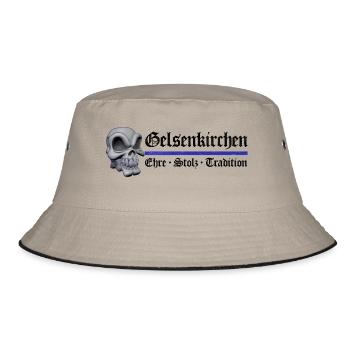 Gelsenkirchen - Ehre Stolz Tradition - Bucket Hat - Khaki/Schwarz - Vorne