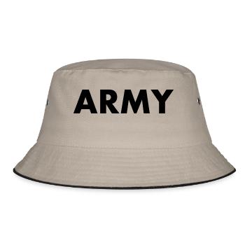 Army - Bucket Hat - khaki/black - Front