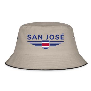San José T-Shirt – Costa Rica Vibes - Bucket Hat - khaki/black - Front