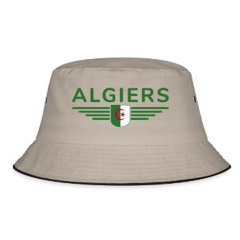 Alger Design – Capitale de l’Algérie - Bob - kaki/noir - Devant