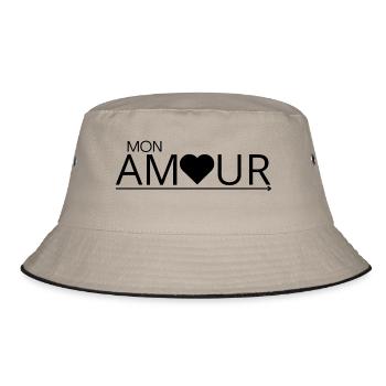 My love - Bucket Hat - khaki/black - Front