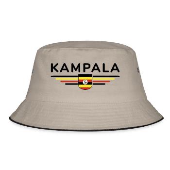 Kampala T-shirt for Uganda fans - Bucket Hat - khaki/black - Front