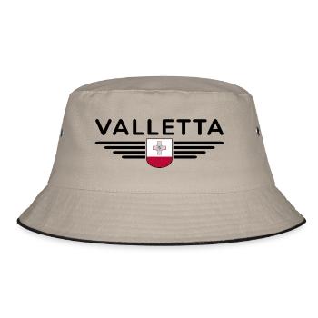 T-Shirt de La Valette – Malta Fans Design - Bob - kaki/noir - Devant
