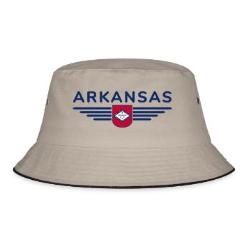 T-shirt de fan de l’Arkansas – Nature et culture - Bob - kaki/noir - Devant