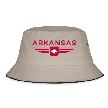 T-shirt de fan de l’Arkansas – Nature et culture - Bob - kaki/noir - Devant