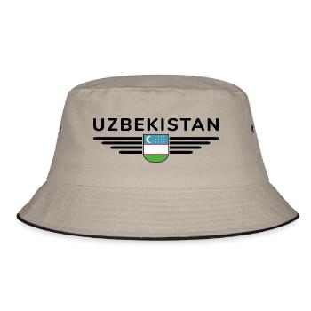 T-shirt de l’Ouzbékistan – Fierté et culture - Bob - kaki/noir - Devant